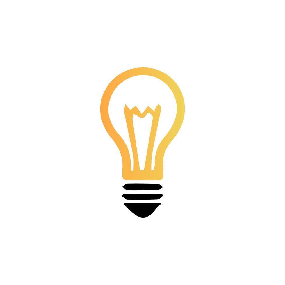 light bulb icon art vector