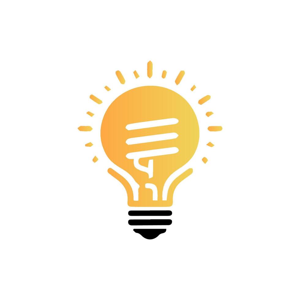 light bulb icon art vector