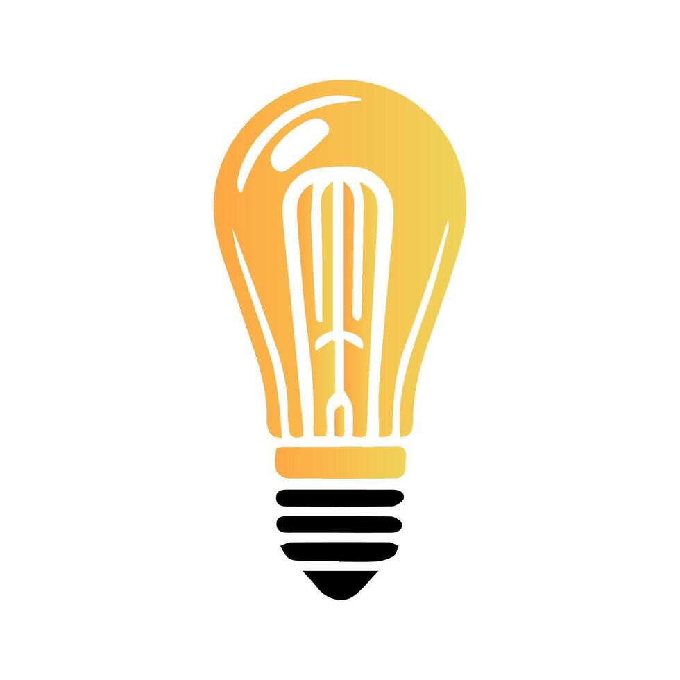 light bulb icon art vector