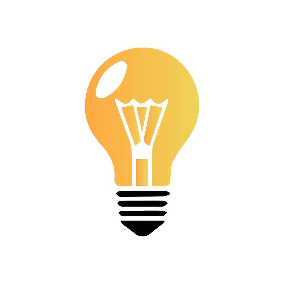 light bulb icon art vector