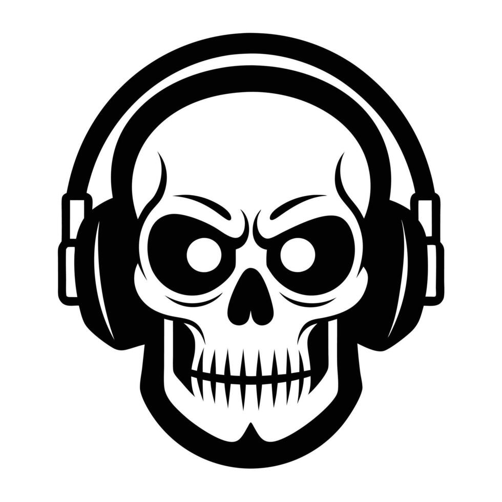Skulls isolated on white vector