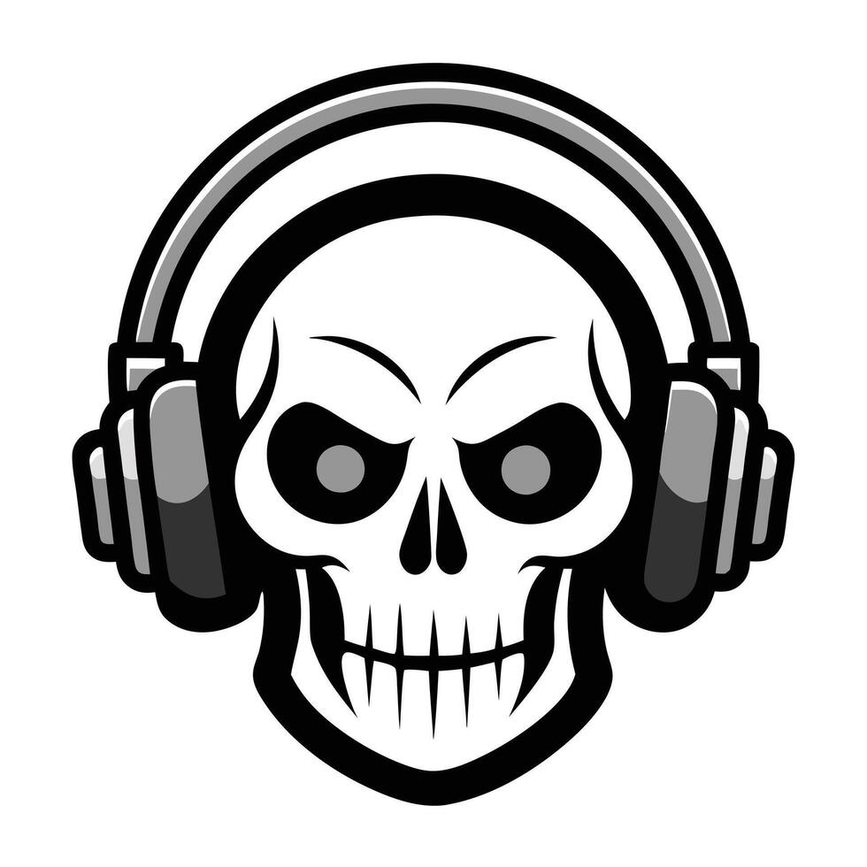 Skulls isolated on white vector