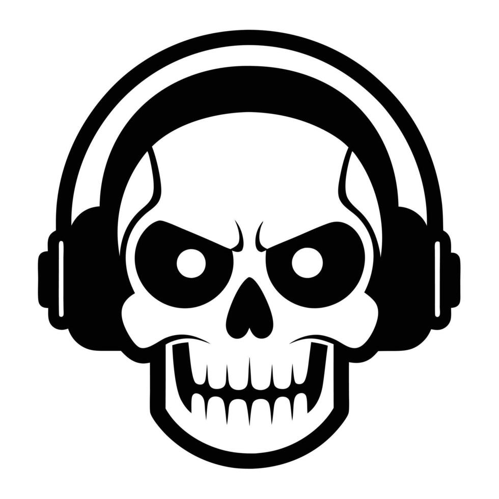 Skulls isolated on white vector