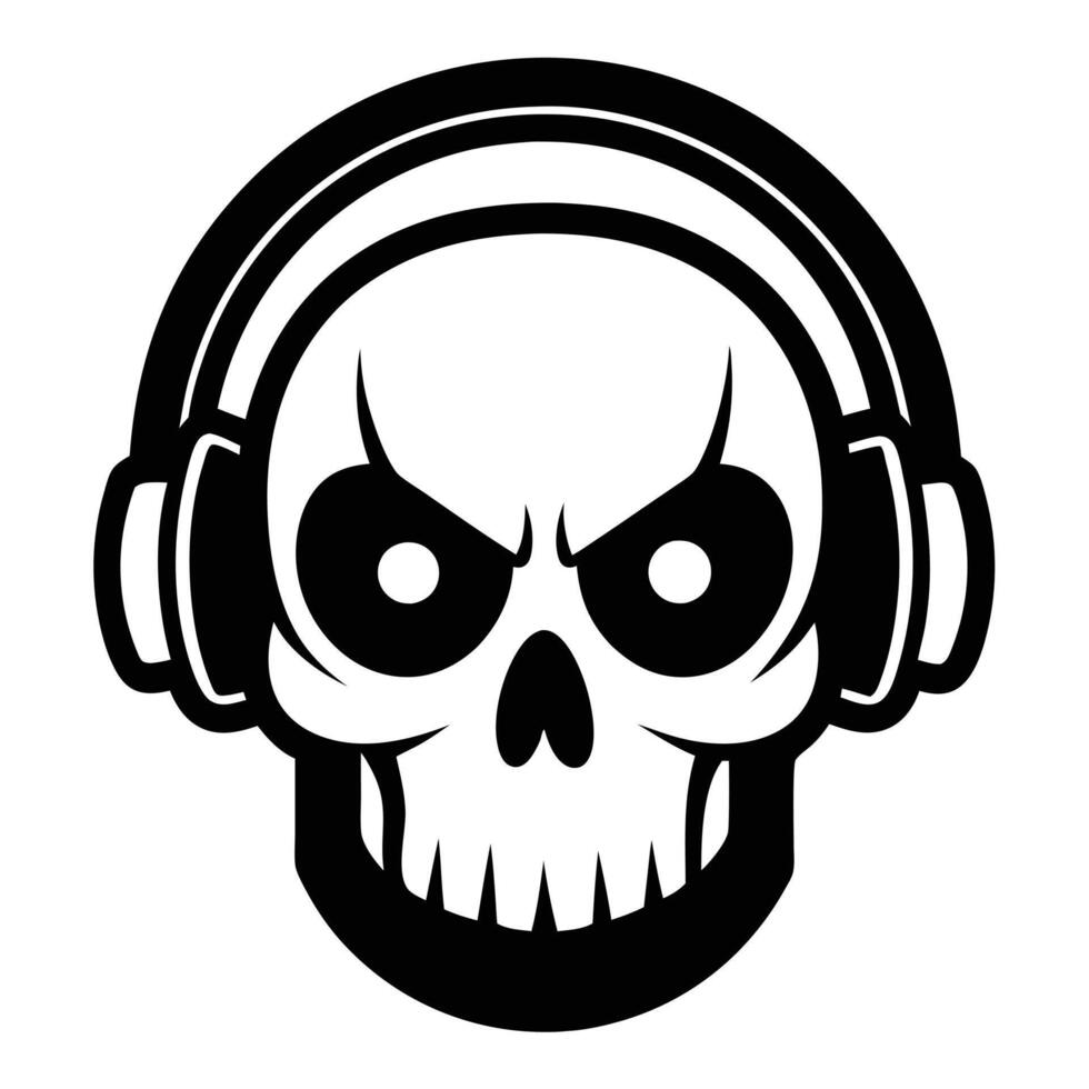 Skulls isolated on white vector