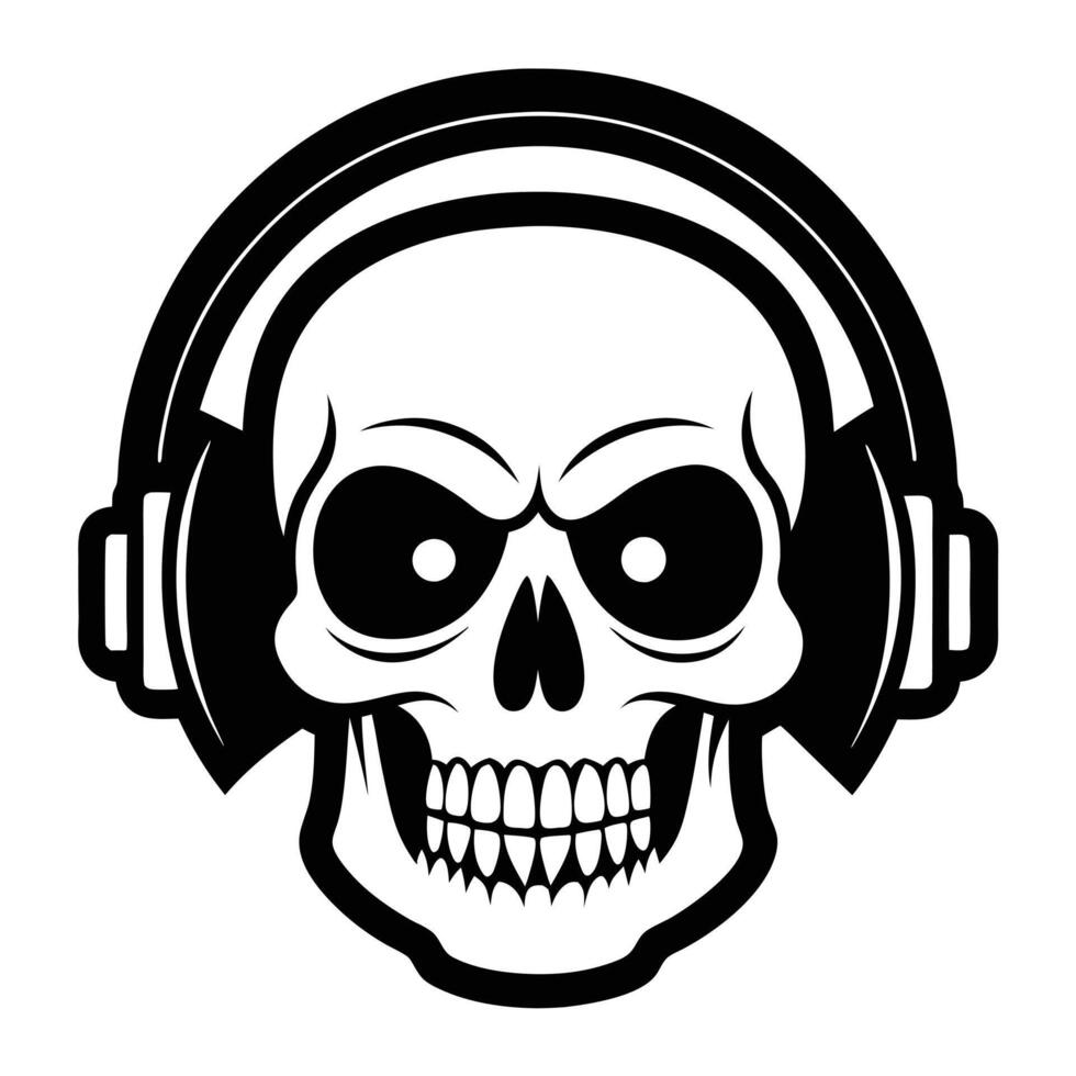 Skulls isolated on white vector