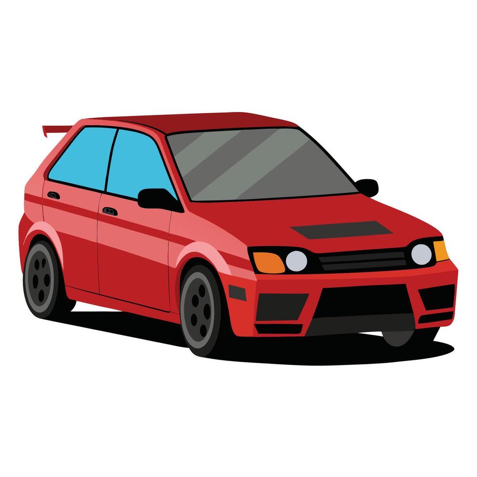 Realistic Isolated car vector