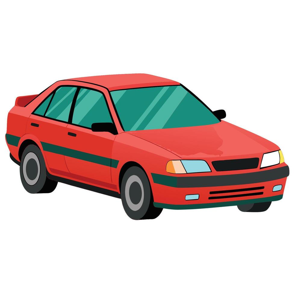 Realistic Isolated car vector