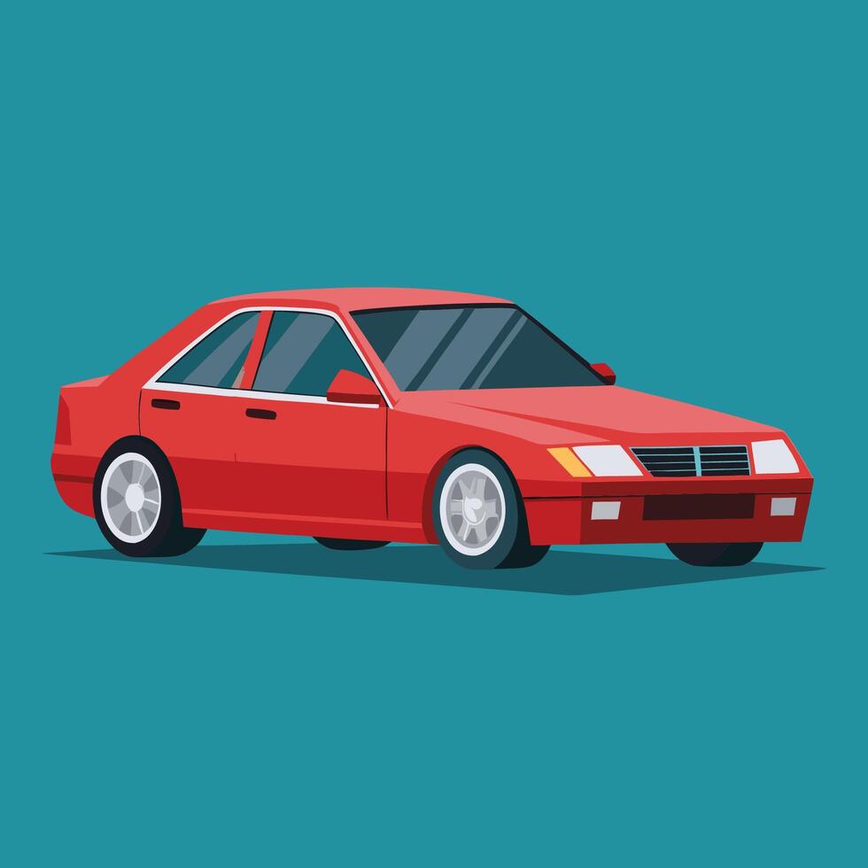 Realistic Isolated car vector