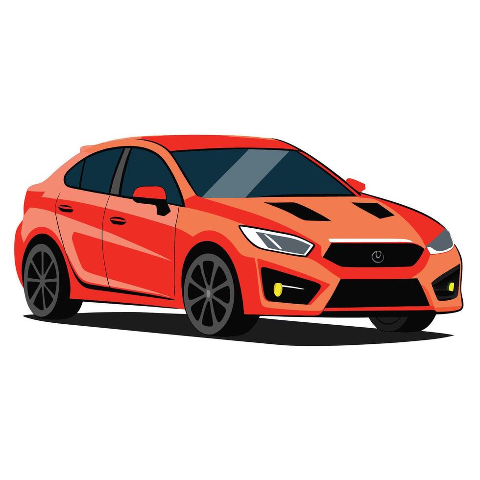 Realistic Isolated car vector