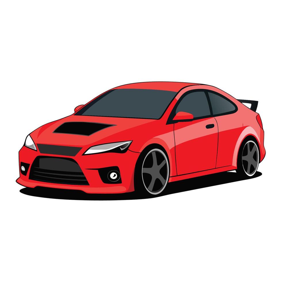 Realistic Isolated car vector