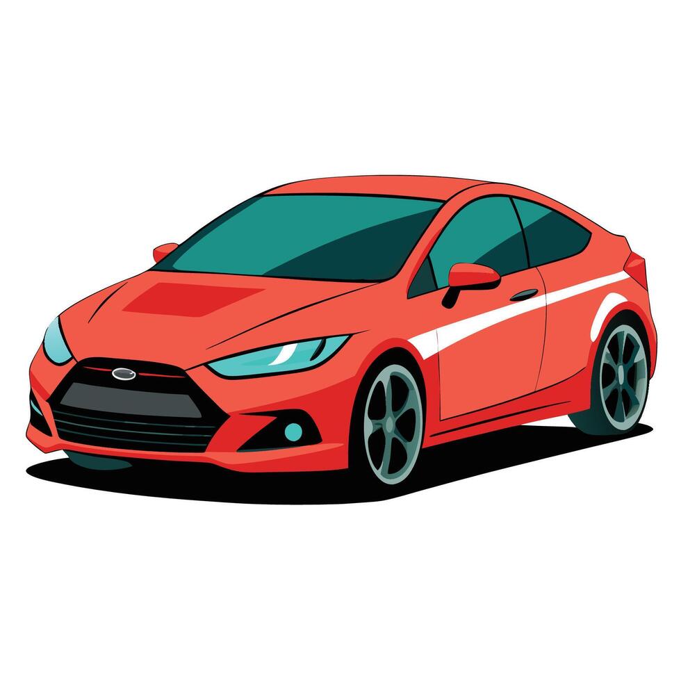 Realistic Isolated car vector