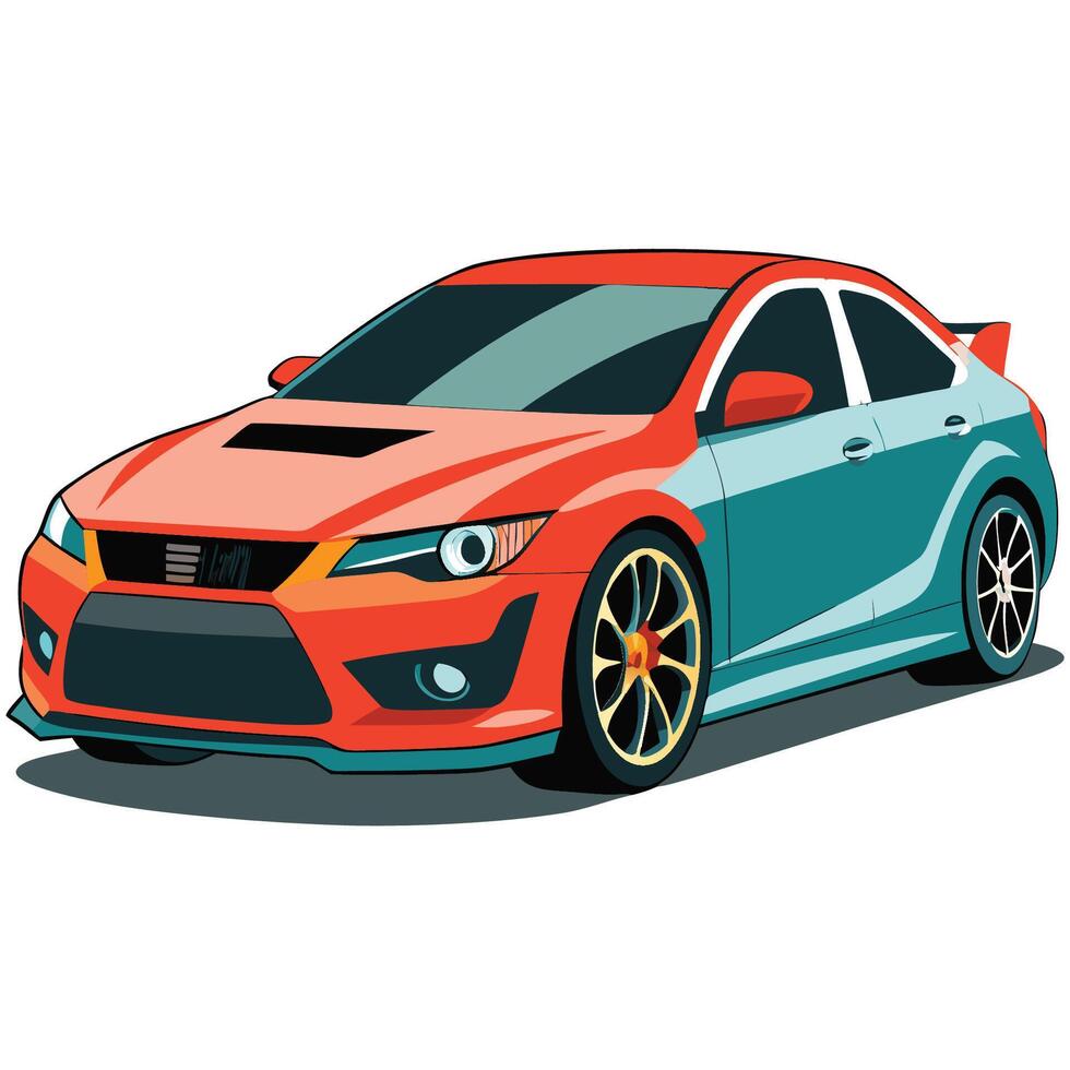 Realistic Isolated car vector