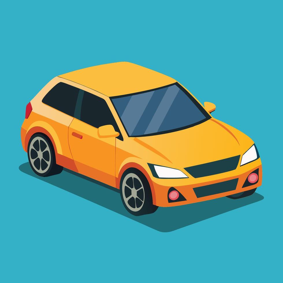 Realistic Isolated car vector