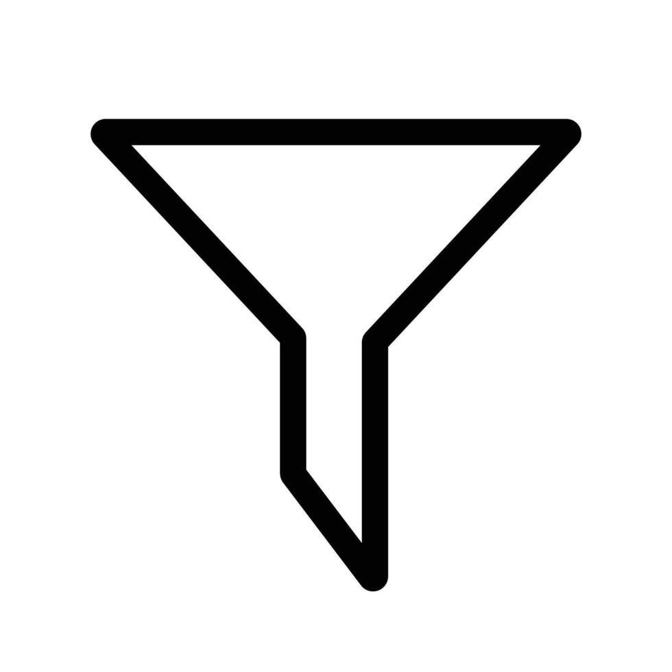 A simple filter icon. Sorting vectors. vector