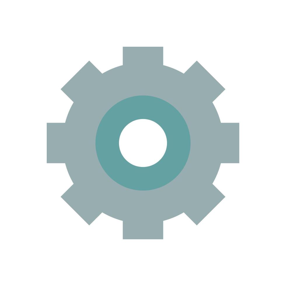 Flat design Gear icon vector