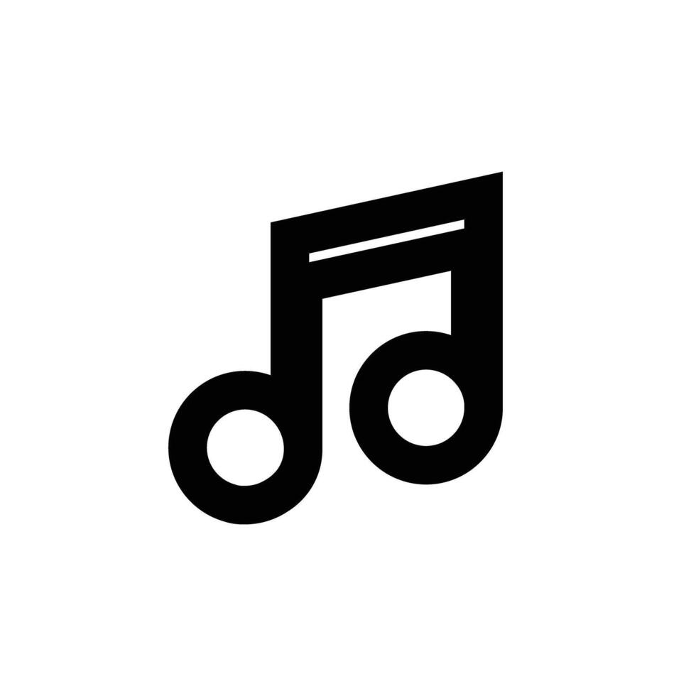 Musical note icon. musical clef. vector