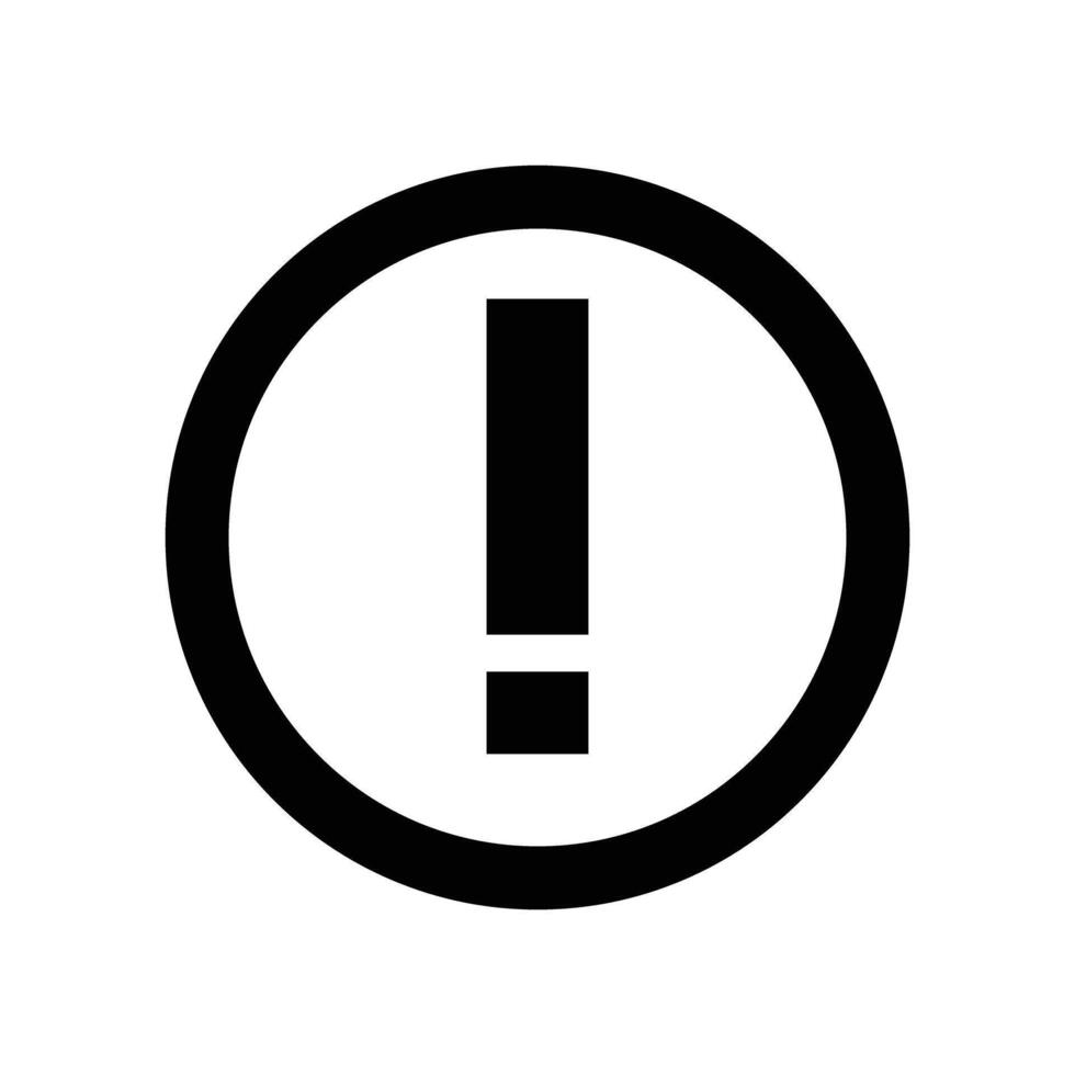 Exclamation mark icon. Warnings and alerts. vector