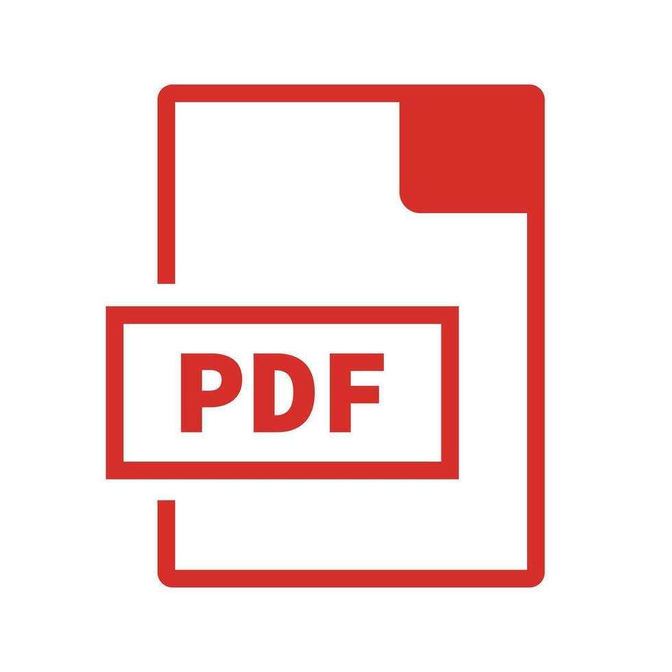 PDF file. Electronic document. vector