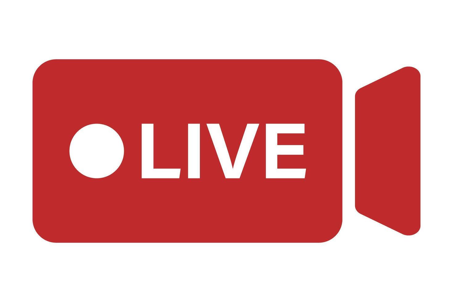 Live camera icon. Live streaming. vector