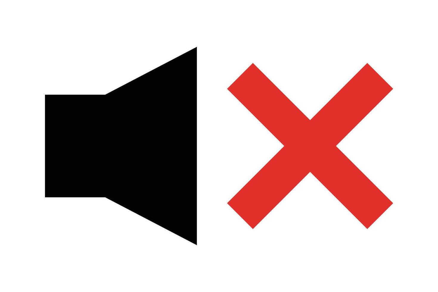 Voice off icon. Sound off icon. Mute icon. vector