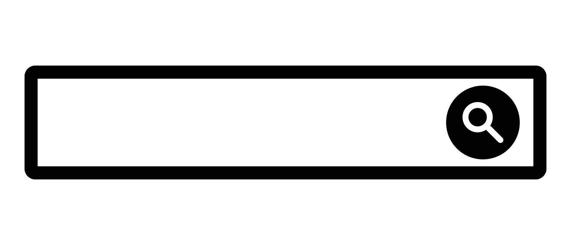 Search bar, search box. Internet search. vector