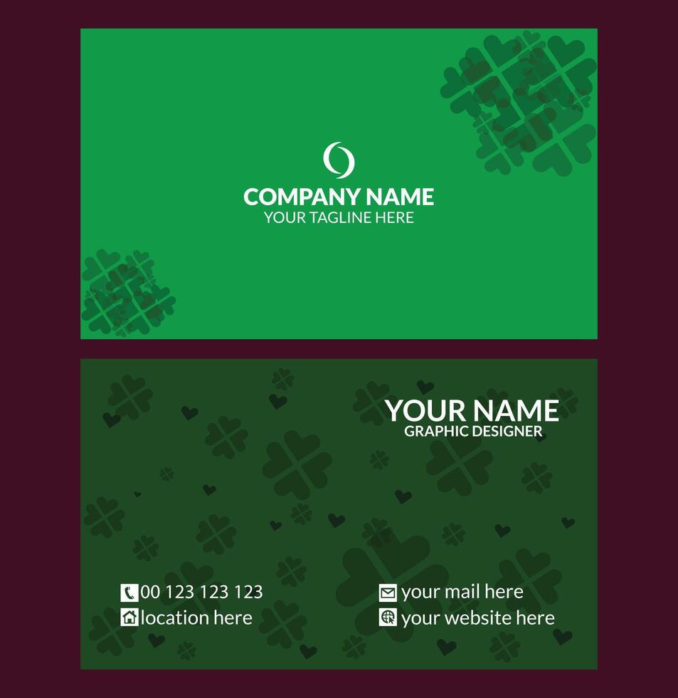 Creative Professional Business Card Design Template vector