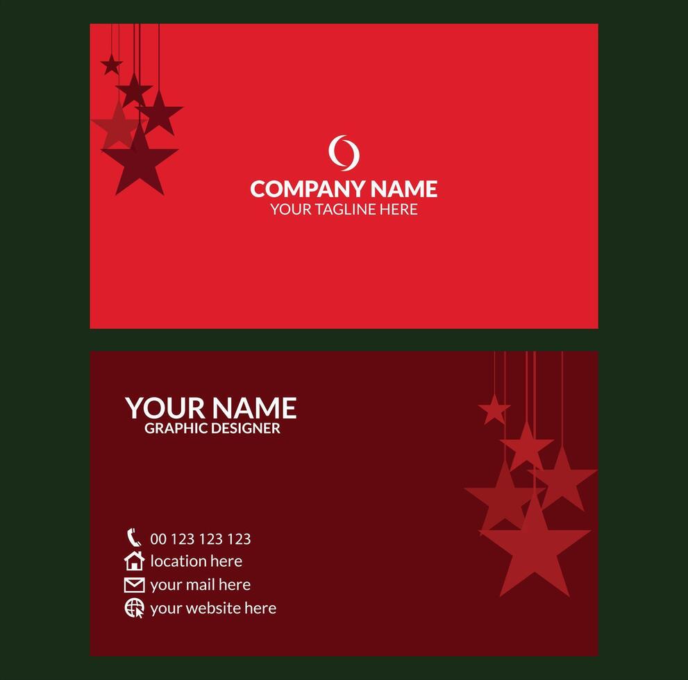 Creative Professional Business Card Design Template vector