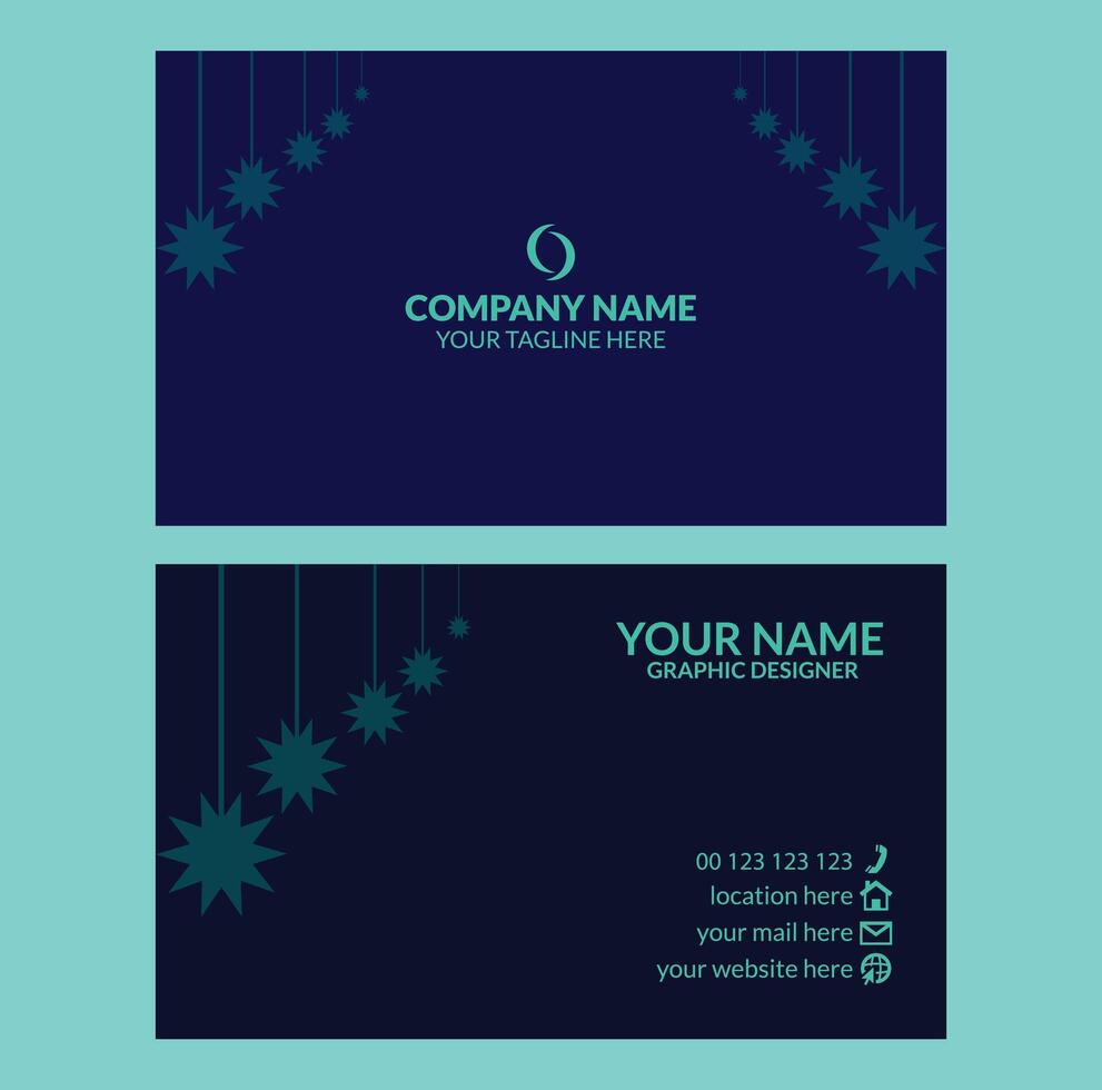 Creative Professional Business Card Design Template vector