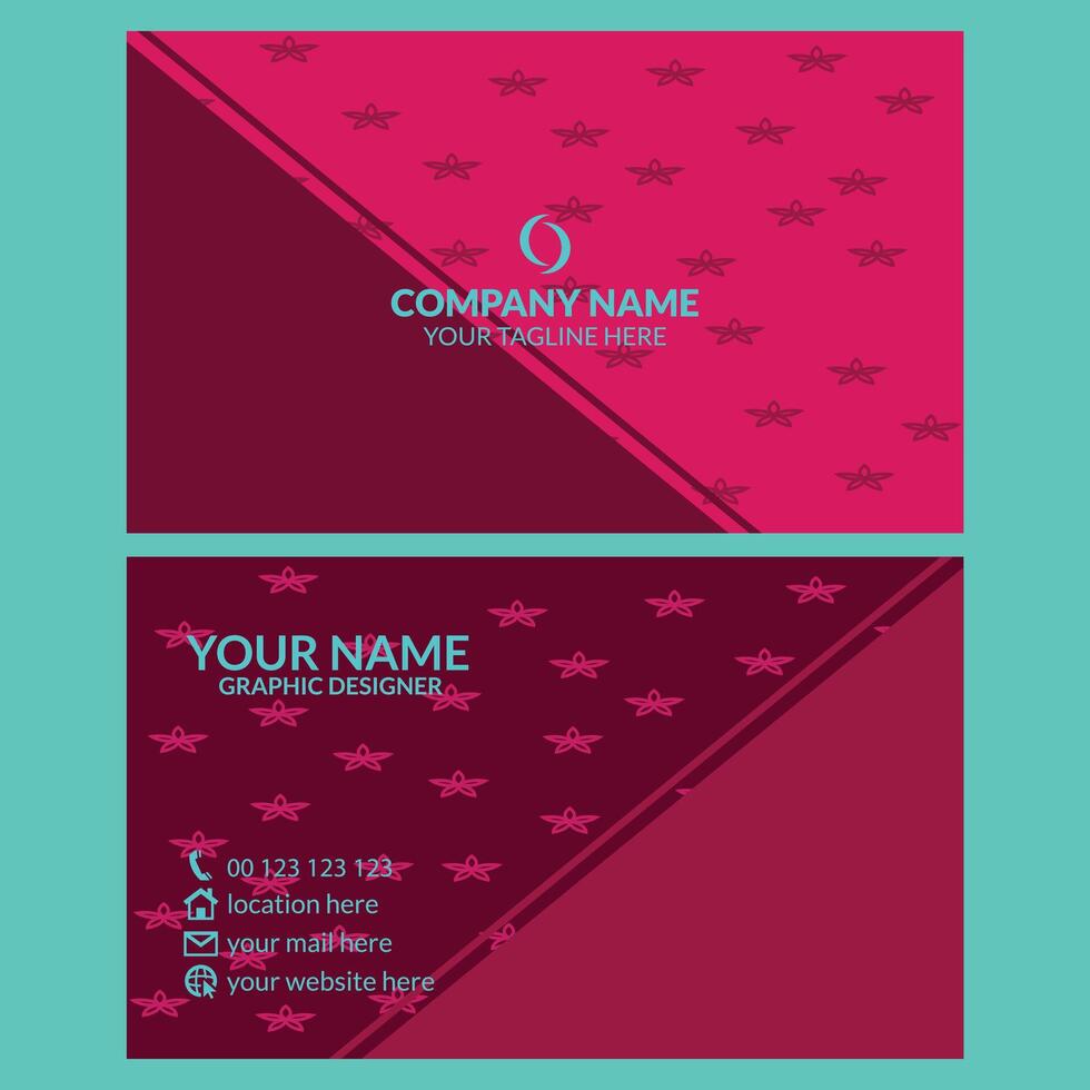Creative Professional Business Card Design Template vector