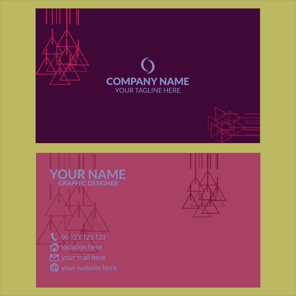Creative Professional Business Card Design Template vector