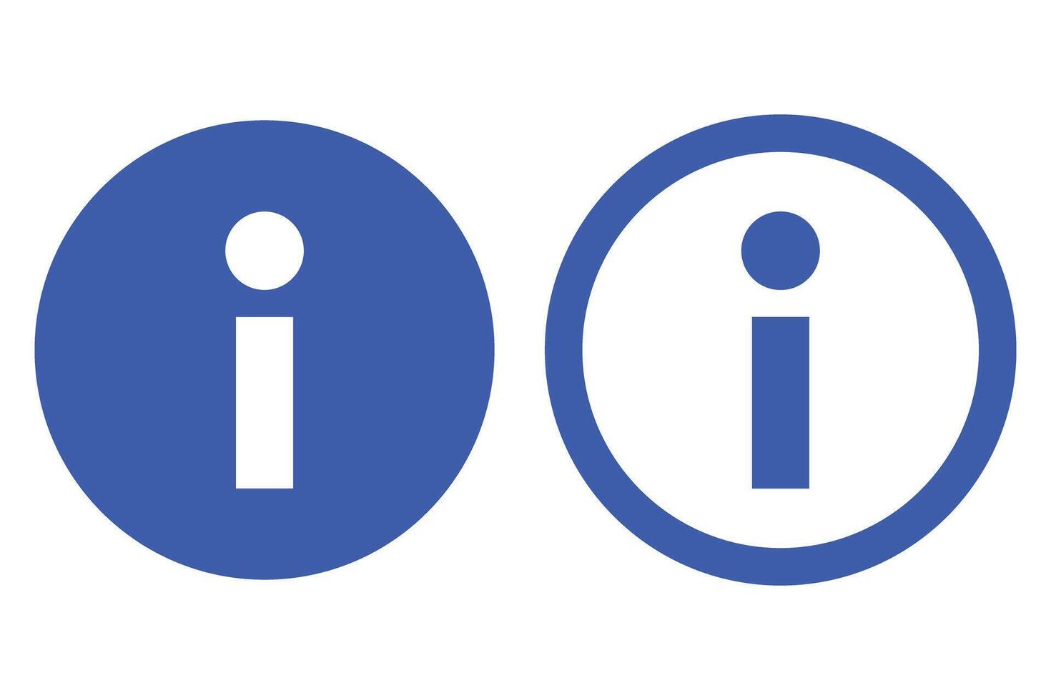 Information icon set. Guide and explanation. vector
