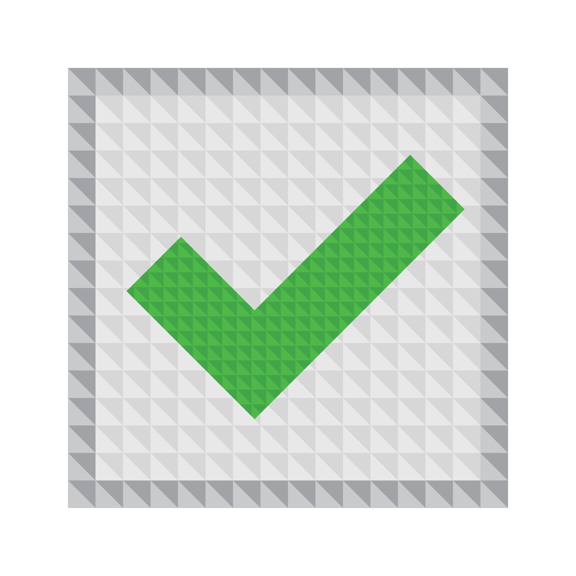 A checkbox made up of small blocks. 48389259 Vector Art at Vecteezy