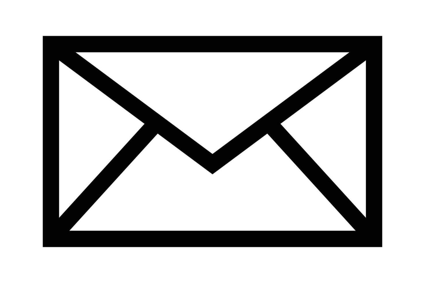 Electronic mail envelope icon. vector
