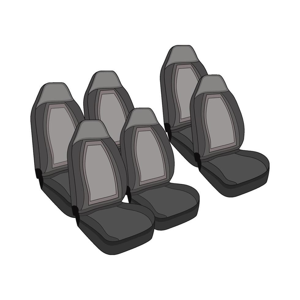 illustration of car seat vector