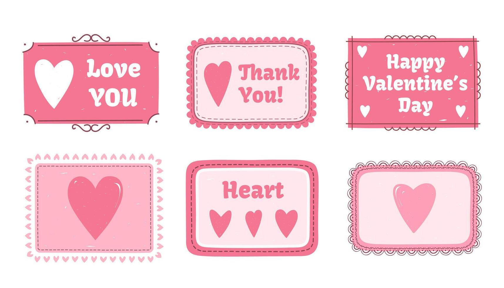 Frames with Hearts vector