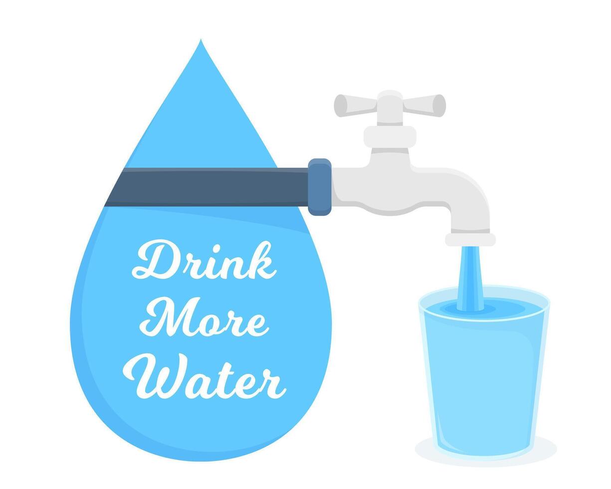 Drink More Water vector