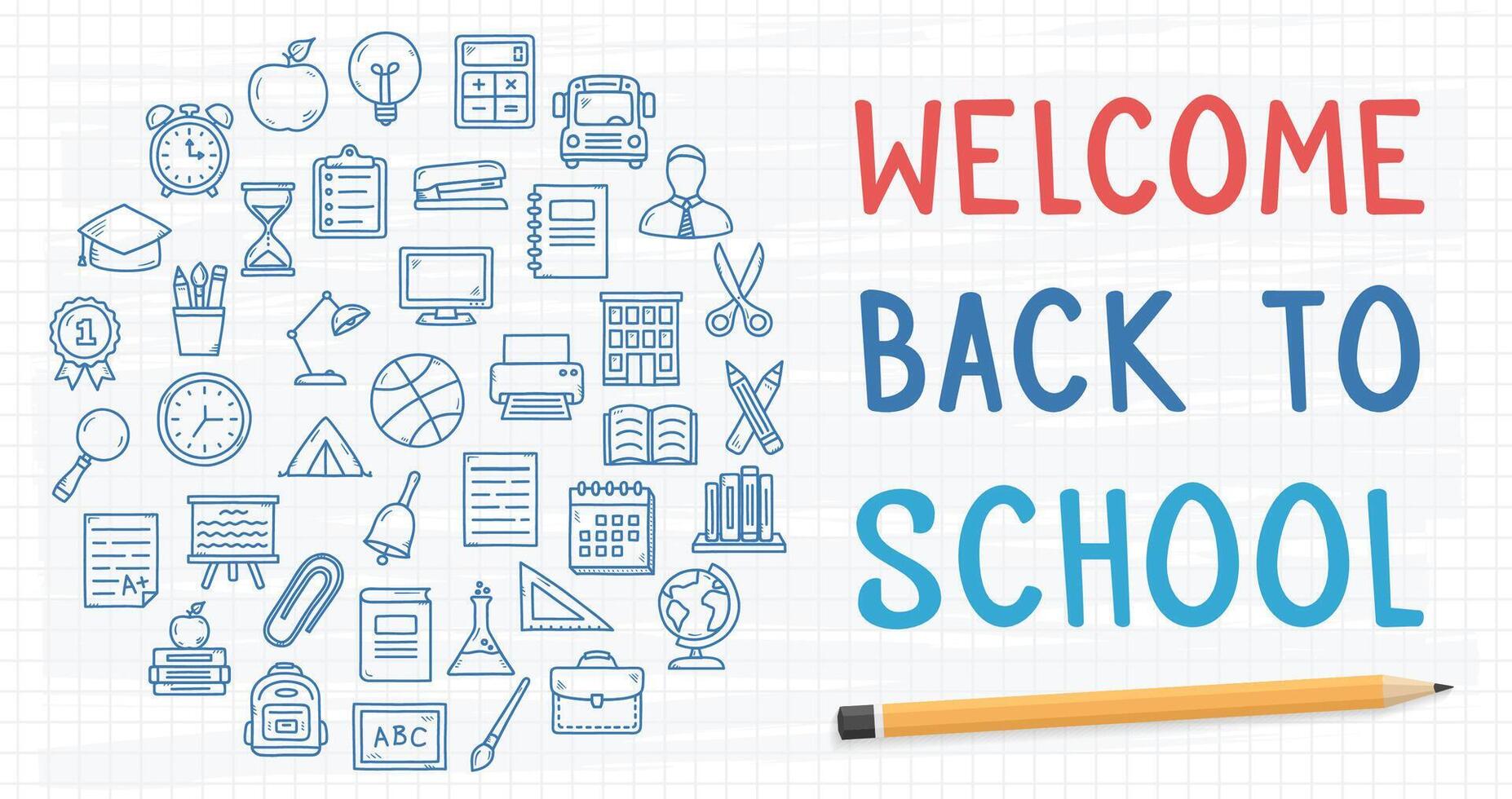 Back to School Background vector