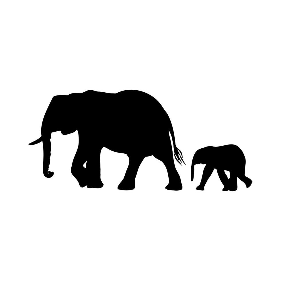 African elephant sketch vector