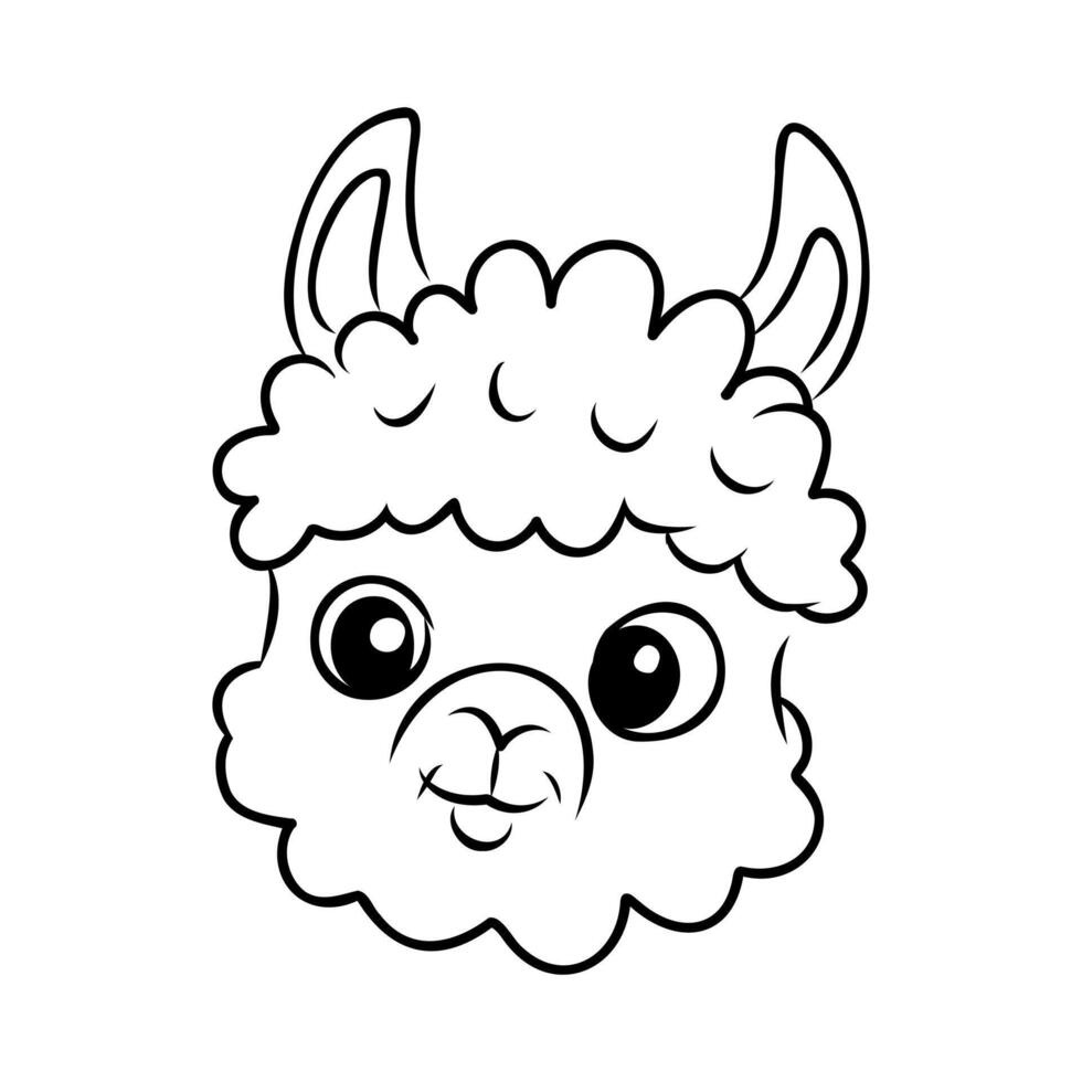 cartoon sheep sketch vector