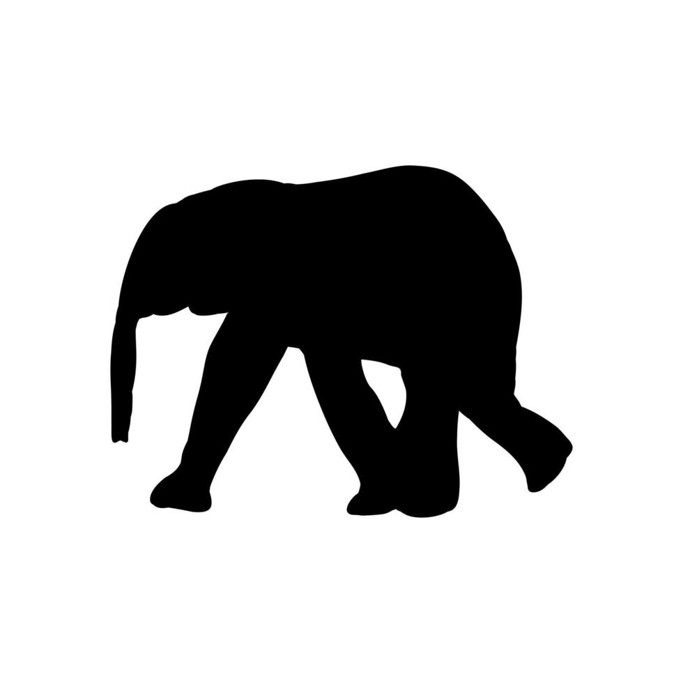African elephant sketch vector