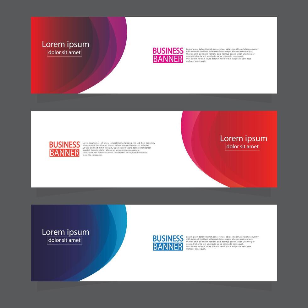 Banner templates design. modern banner. vector