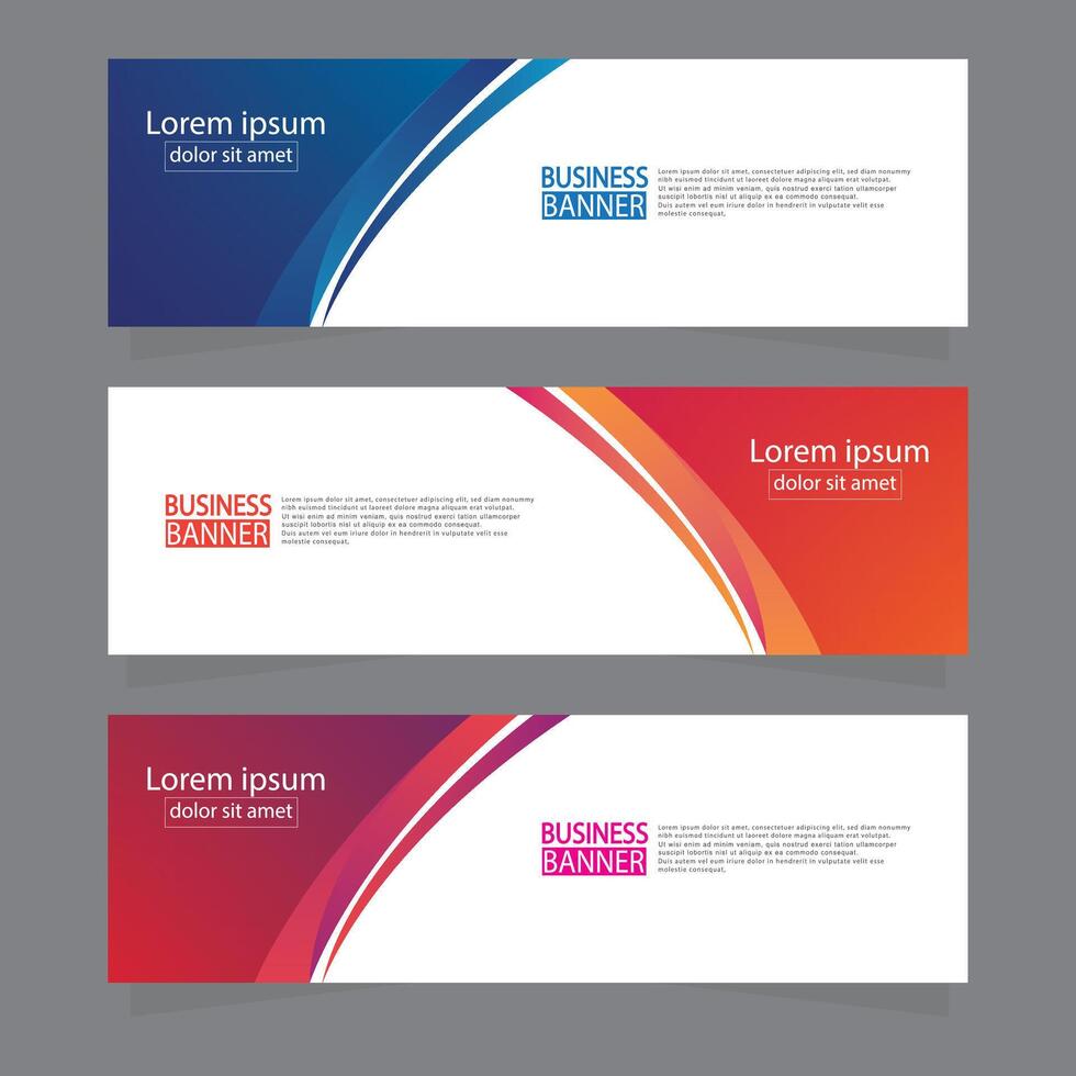 Banner templates design. modern banner. vector