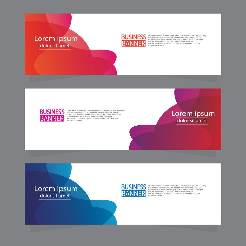 Banner templates design. modern banner. vector
