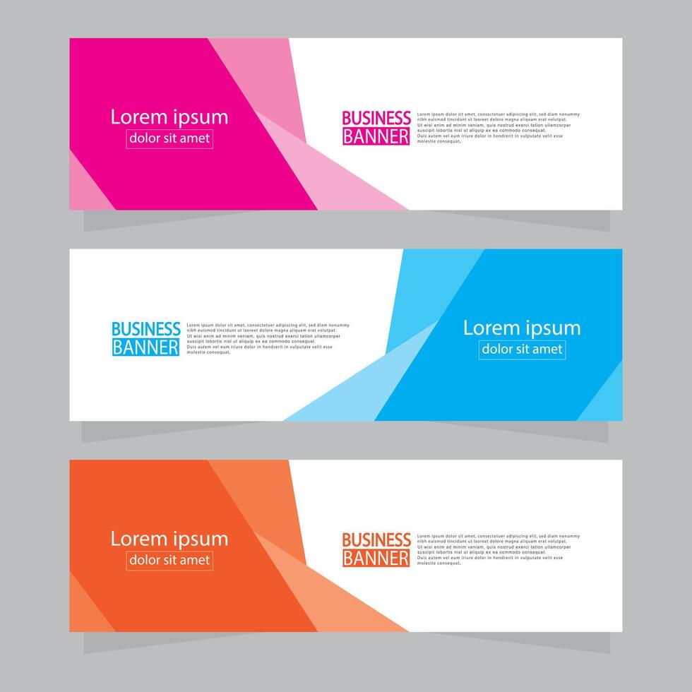 Banner templates design .modern banner. vector