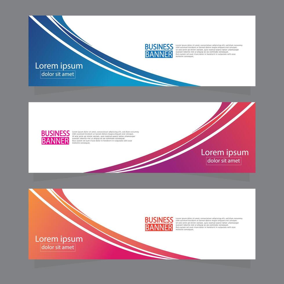 Banner templates design. modern banner. vector