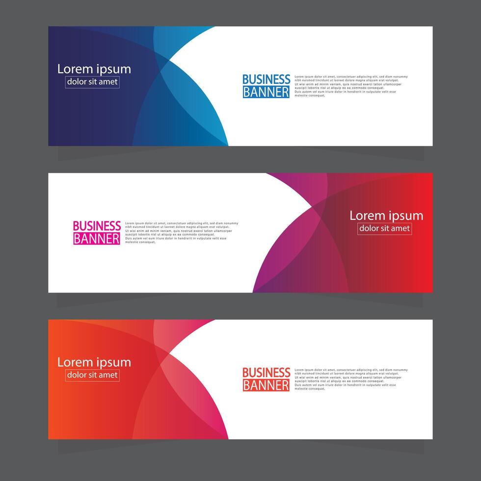 Banner templates design. modern banner. vector
