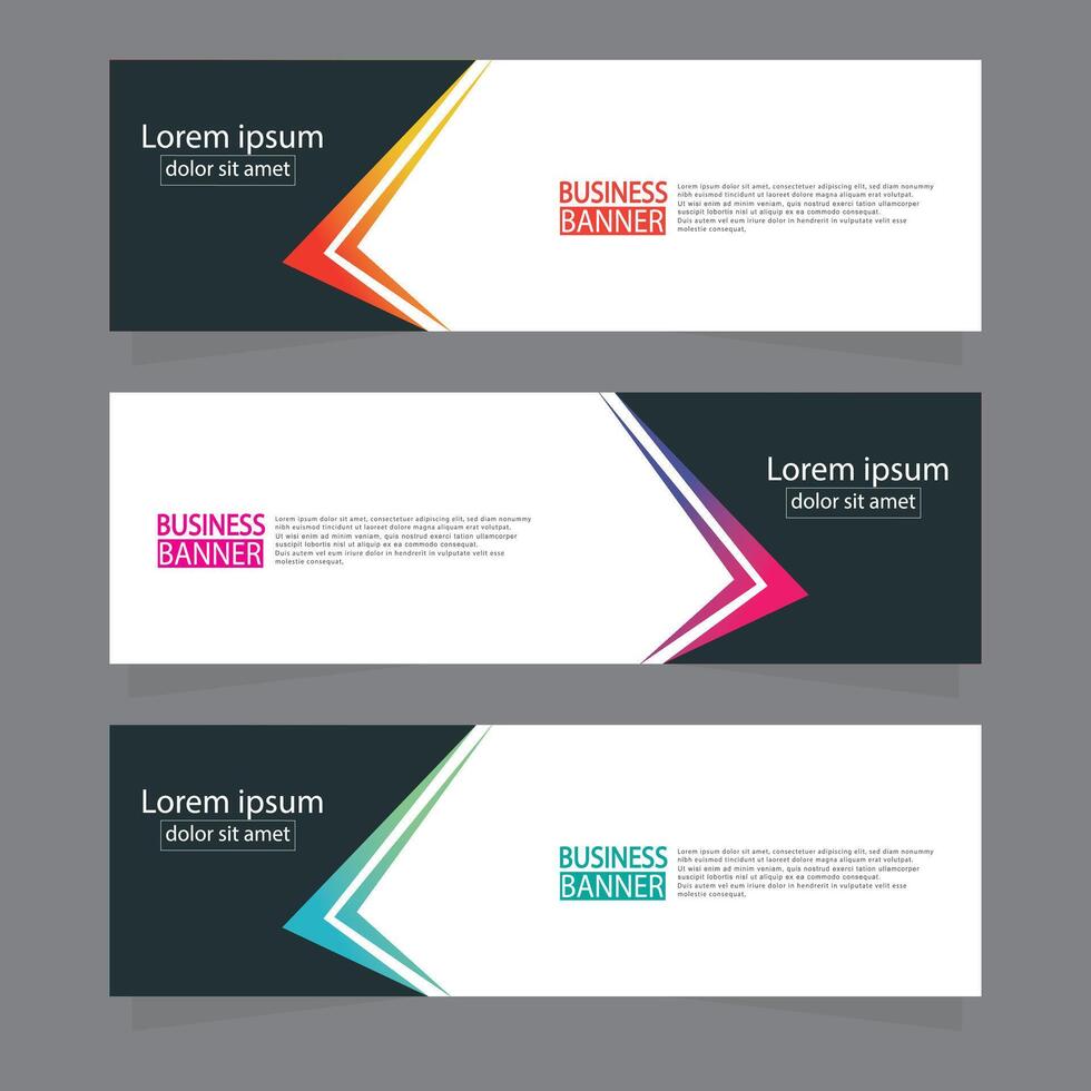 Banner templates design. modern banner. vector