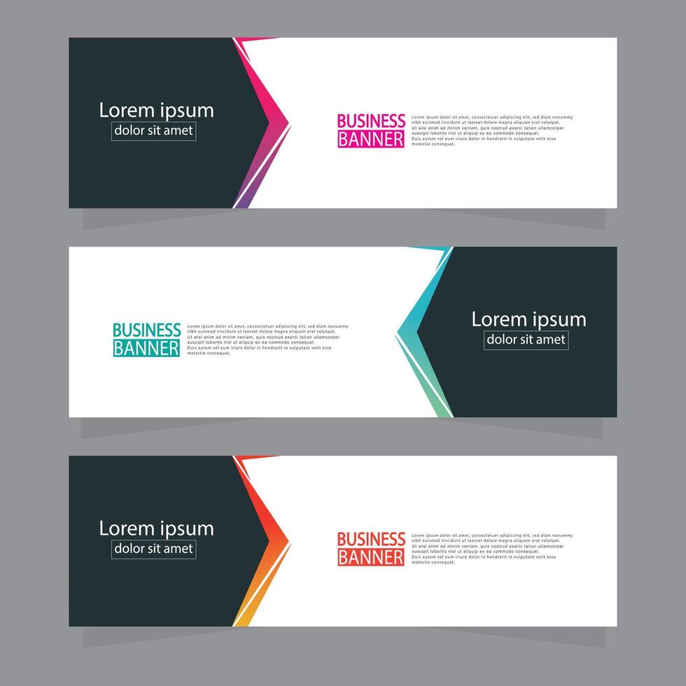 Banner templates design. modern banner. vector