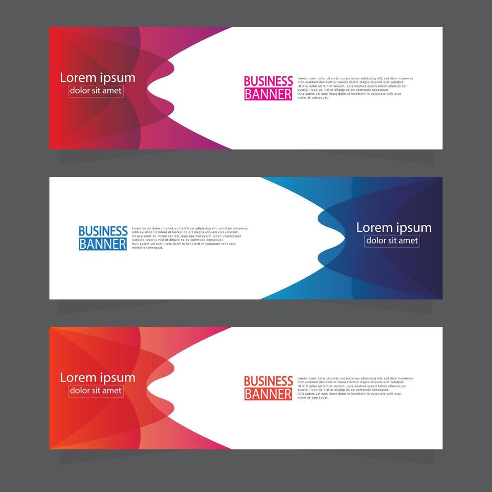 Banner templates design. modern banner. vector