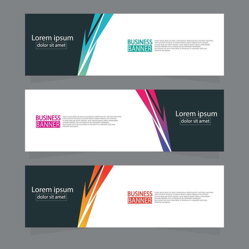 Banner templates design. modern banner. vector